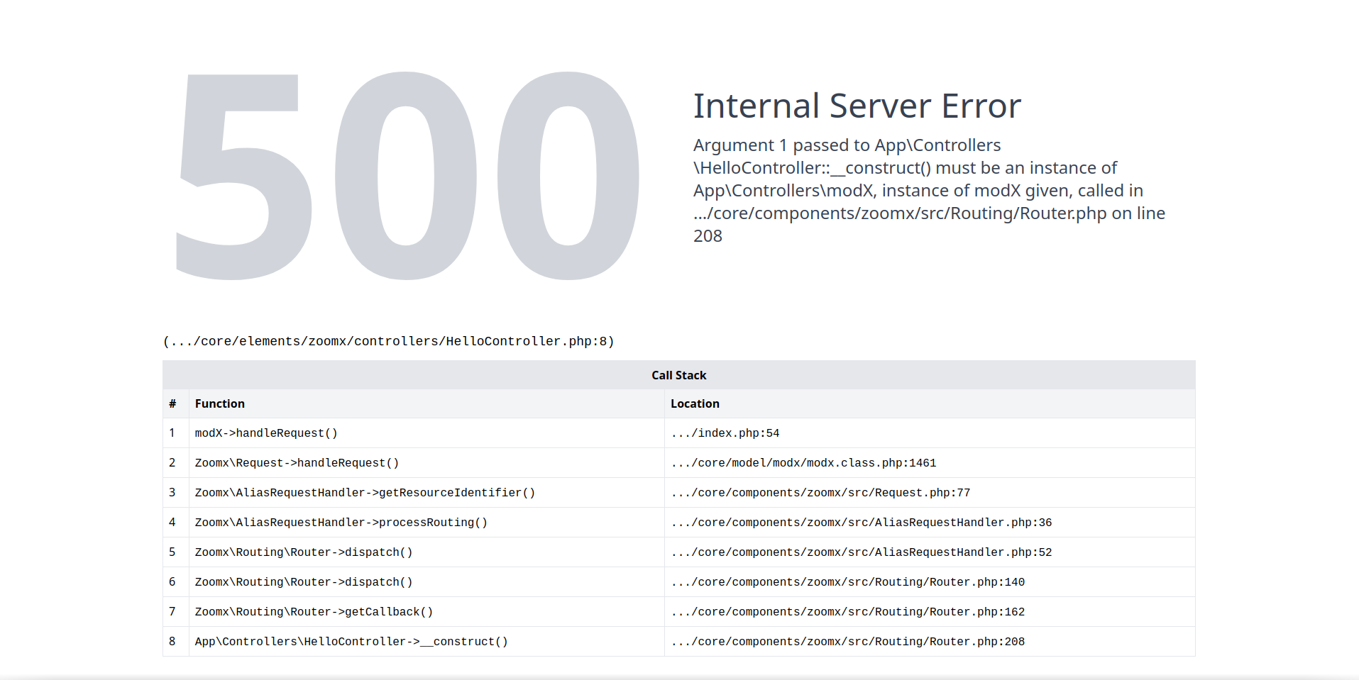 zoomx-error-admin